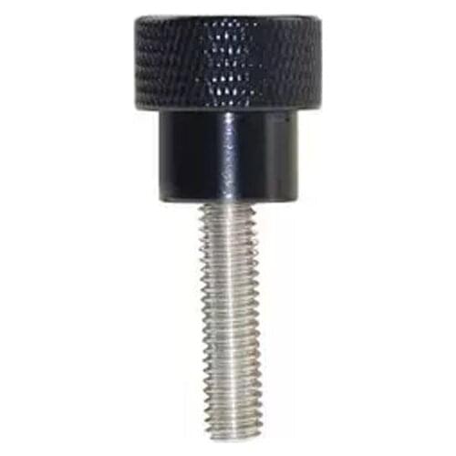 1Pcs M5 Aluminum Alloy handle Stainless steel Knurled Hand Screws High head Step Screw bolt 10mm-50mm L black