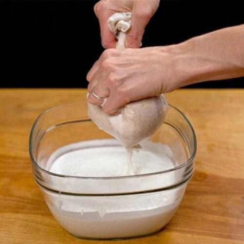 1PCS Reusable Food Fruit Bag Nut Milk Bag Squeeze Juice Grid Mesh Filter Sieve Soup Food Grade 30x30cm