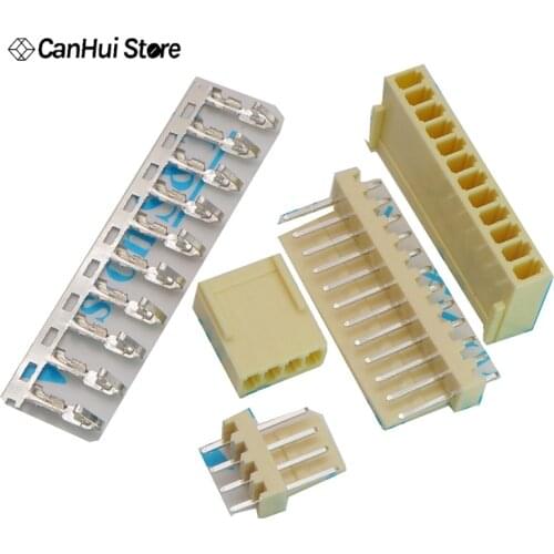 10 setleri KF2510-2P 3 P 4 P 5 P 6 P 7 P 8 P 9 P 10 P 11 bağlayıcı 2.54 MM PITCH Düz pin header + Konut + terminal KF2510 2 P