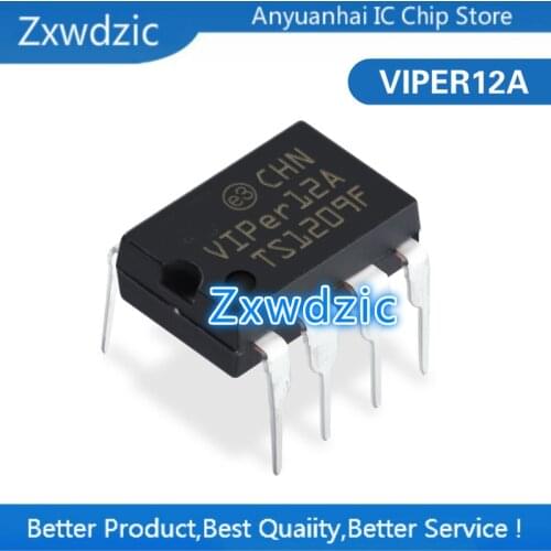 10PCS VIPER12A DIP8 VIPER12 DIP 12A DIP-8 new and original IC