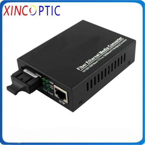 1000M Dual Fiber Media Converter,40KM,1RJ45 10/100/1000M SM Dual Fiber 1310nm,SC,Gigabit Single Mode Ethernet Fiber Media Conver