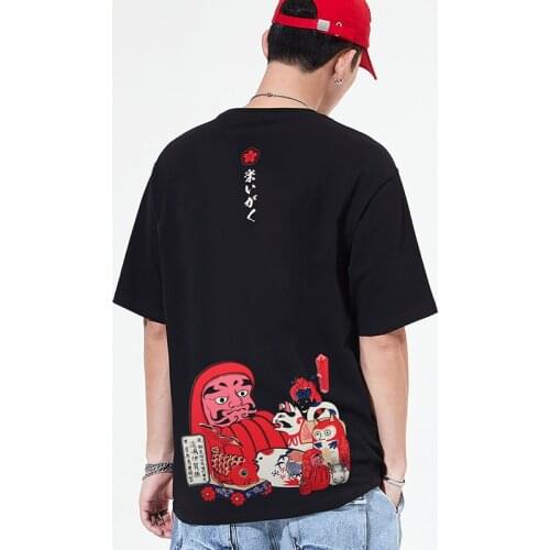 2021 Summer New 100% Cotton Mens T-shirt Harajuku Japanese Casual Tops High Quality Oversized Comfortable Men t shirt