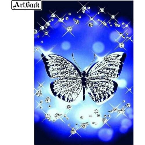 5d diy diamond painting butterfly picture full square diamond mosaic crafts resin round drill diamond embroidery wall stickers