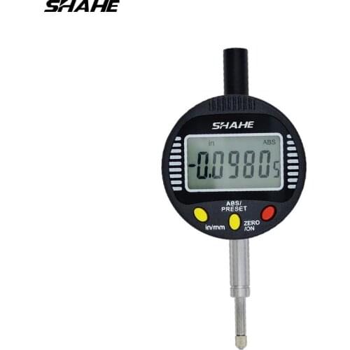 SHAHE 0-10/0-25/0-50 mm 0.001 mm Digital Dial Indicator digital dial electronic lcd digital indicator precision tool