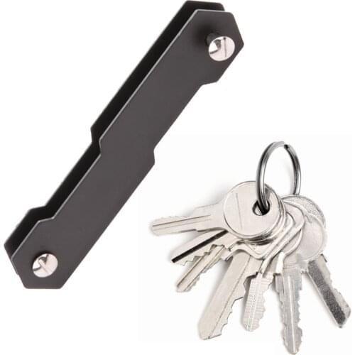 EDC Key Aluminum Organizer Clip Keys Smart Holder Folder Keys Wallet Housekeeper Keychain Flexible Key Holder Clip