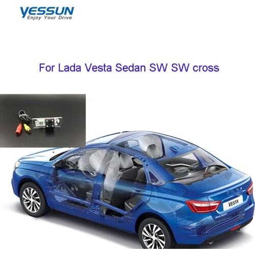 Yessun Rear View Camera For Lada Vesta Sedan SW SW cross CCD night view reverse camera/car camera/license plate camera