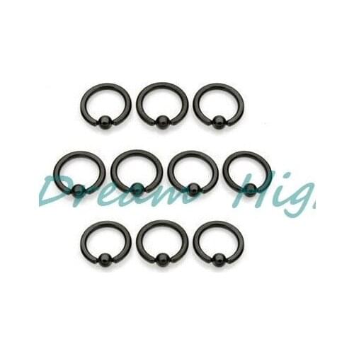 Vacuum Plating Titanium Black BCR Labret ring Nose ring 100% Guaranteed Promotional Product Earring 16G Vacuum Plating Piercing