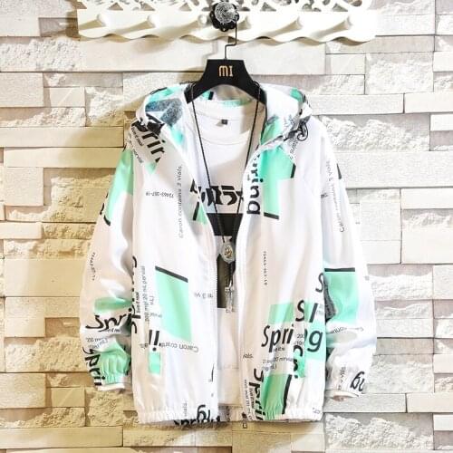 Summer Sun Letter Clothing UV Protection For Men And Women Couples Skin Jacket Thin Section Breathable Quick-Drying