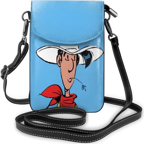 Lucky Luke Shoulder Bag Gifts Vintage Women Bags Leather Office Student Purse