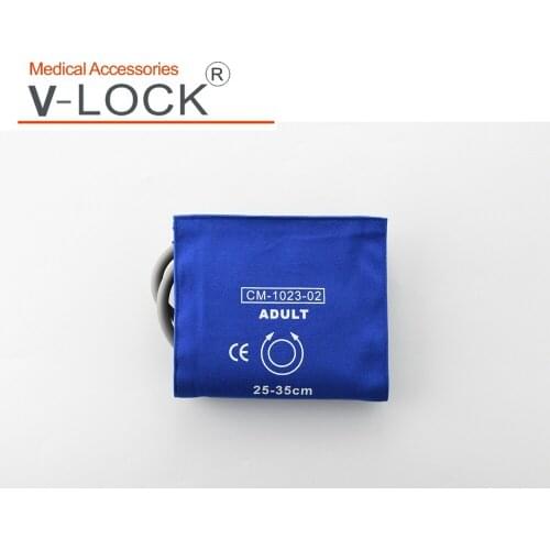 Reusable pure cotton adult/Large Adult blood pressure cuff with double tube for first aid use