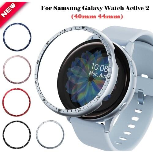 Metal Bezel Ring For Samsung Galaxy Watch Active 2 40mm 44mm Protection Case Cover Accessories