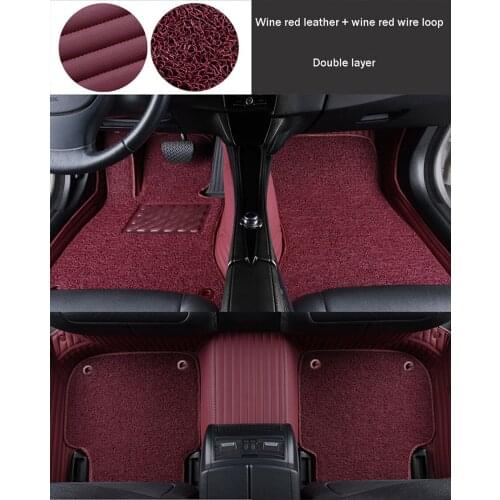 WLMWL Custom leather car mat for Audi all medels A6L R8 Q3 Q5 Q7 S4 RS TT Quattro A7 A8 A3 A4 A5 auto accessories