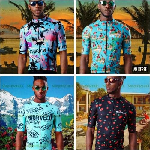 Morvelo Flamingo Cycling Jersey Men 2020 New Summer bicycle shirt RBX short sleeved cycle wear New in spring Maglia da ciclismo