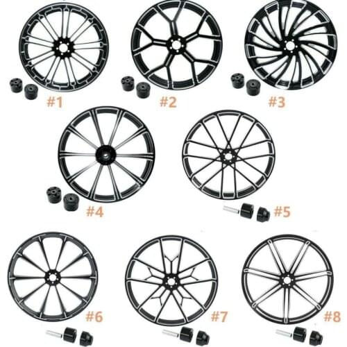 Motorcycle 30'' x 3.5'' Front Wheel Rim Rims Hub Single/Dual Disc Fit For Harley Road King 08-20