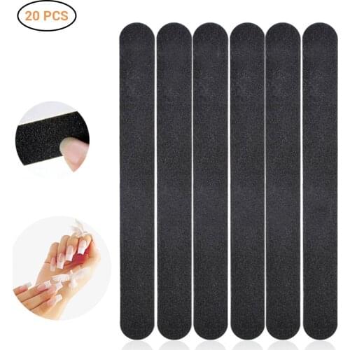 20PCS Nail Files Professional Nail File Half Moon Sandpaper Nail Sanding Blocks Grinding Polishing Manicure Care Tools #E