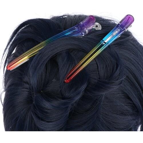 6Pcs/set Professional Hairdresser Clamp Hair Pins Large Hair Styling Clips Women Girls Hairpin Hair Cutting Tools Color Acrylic