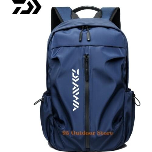Daiwa Fishing Backpack Men Women Outdoor Sports Mountain Breathable Wear-resistant Waterproof Fishing Bag Simple Travel Backpack