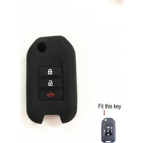 Car-styling Silicone Key Cover For Honda CRV Accord Odeysey Crosstour FIT Jazz City Civic JADE Crider Spirior Ciimo Elysion
