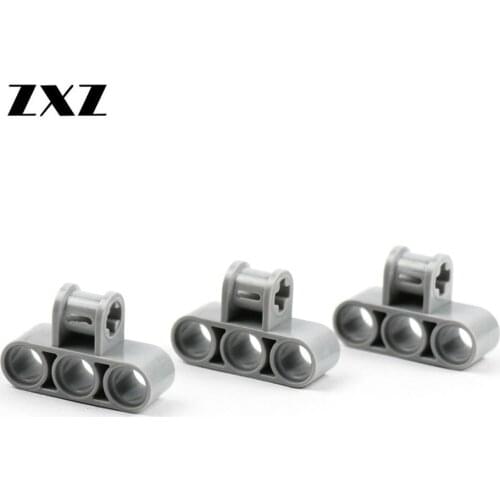 Technical Axle Pin Connector Beam 1 x 3 Perpendicular Triple 63869 Building Block Parts MOC Toys for Children Kids DIY Classwork
