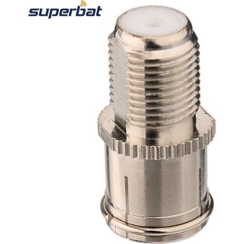 Superbat 5 pcs DVB-T TV-Tuner Antenna Adapter F Female Jack to DVB-T Jack Straight Connector