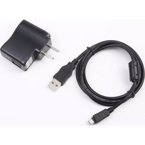 USB AC/DC Power Adapter Battery Charger Cord For Olympus TG-630 iHS TG-4 Camera