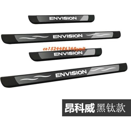 High-quality stainless steel Plate Door Sill Welcome Pedal Car Styling Accessories for Buick Envision 2018
