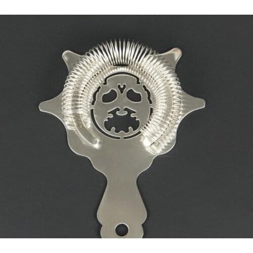 Japanese imports 304 stainless steel skull filter ice Strainer art bar filter