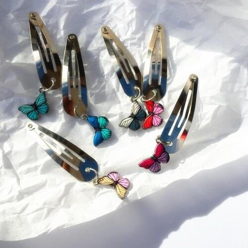 New Cute Colorful Butterfly Hairpin Hair Jewelry for Women Girls Kids Hair Pins Hair Clips Girls Barrette headdress Hairgrips