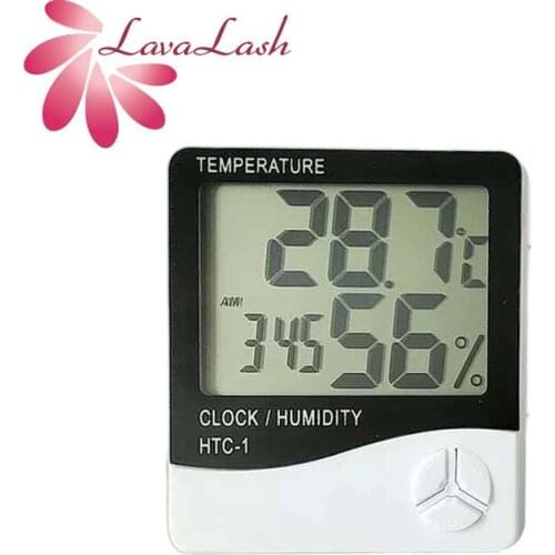 1PCS Indoor Outdoor Digital Thermometer Hygrometer HTC-1 Home LCD Display Alarm clock High precision Industrial Hygrometer Shop