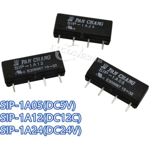 10PCS/Lot Reed Relays SIP-1A05 1A12 1A24 1A 4PIN A Group Of Normally Open