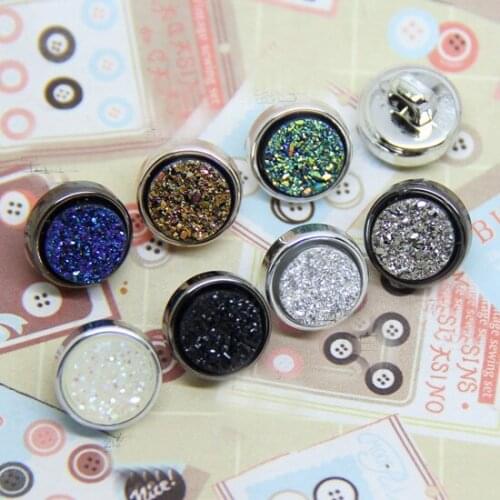 28Pcs/lot 11.5mm new colorful matte beaded diamond button professional suit shirt cardigan decorative button C058