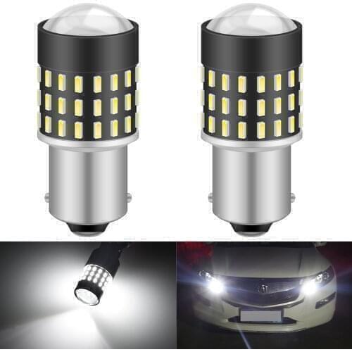 2x 1156 BA15S P21W LED Bulbs 3014SMD LED Car Reverse Lights for Skoda Superb Octavia 2 MK2 FL A5 2009 2010 2011 White Amber Red