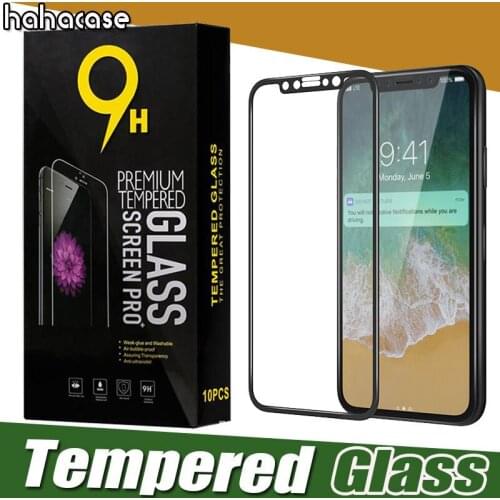 500pcs Carbon Fiber 3D Curved Tempered Glass Flim For iPhone 12 Mini 11 Pro Max XS XR X 8 7 6 Plus SE Screen Protector With Box