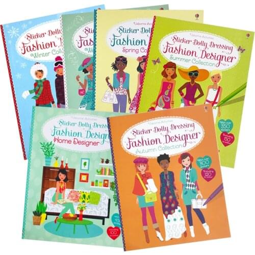 1pc Sketch Portfolio for Kids - Fashion Design Book for Beginners, Fashion Sketch Pad with Stickers For Coloring Drawing