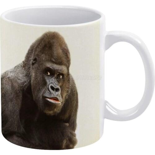Gorilla King White Mug Vintage Mug New Unisex Size Mug Gorilla Gorilla Gorilla Gorilla Cool Gorilla Gorilla Gorilla King