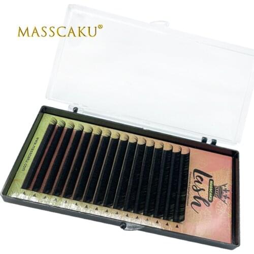 Free Sample 16 Lines All Size Individual Eyelash Faux Natural Synthetic Mink Eyelashes Extension Artificial Fake False Eyelashes