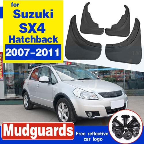 Car Mud Flaps For Suzuki SX4 2007-2011 Hatchback & Crossover Mudflaps Splash Guards Mud Flap Mudguards 2008 2009 2010 2011 2012