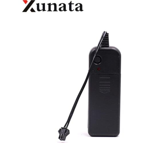 3V Battery case box Driver Inverter for 1m 3m 5m flexible led Glow EL Wire tape 2 X AA