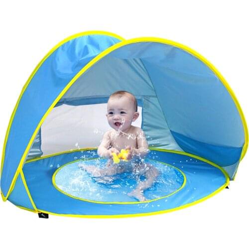 Baby Beach Tent Children Waterproof Up sun Awning Tent UV-protecting Sunshelter with Pool Kid Outdoor Camping Sunshade Beach