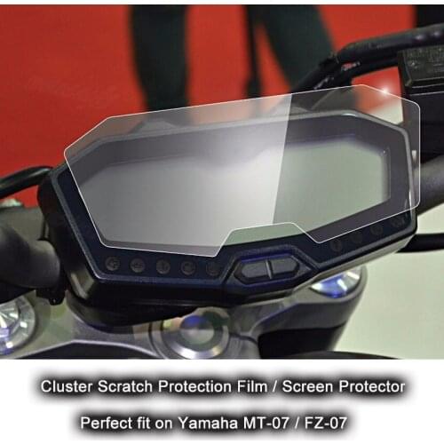 For Yamaha MT-07 FZ-07 MT07 Cluster Scratch Protection Film Screen Protector Sticker for Yamaha FZ07 MT 07 2014 2015 2016 2017