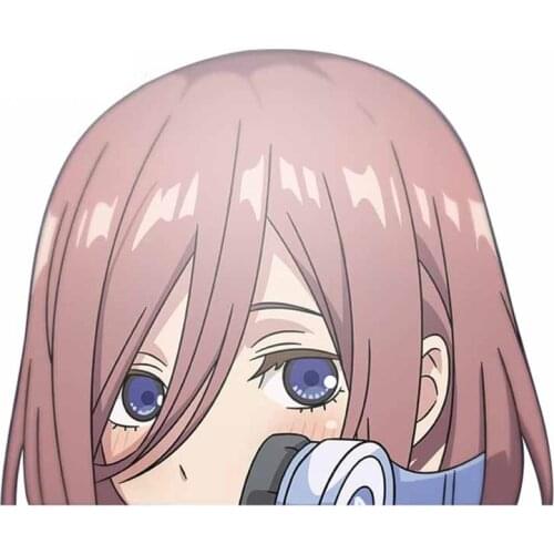 Fuzhen Boutique Decals Exterior Accessories Miku Nakano Funny Car Stickers Car Styling Bumper Decoration Waterproof Decal