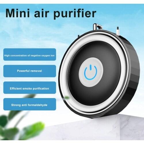 HOT Portable Air Purifier Household Purifier Eliminates Smoke Dust Pollen with Necklace Chain and USB Cable Fast Delivery
