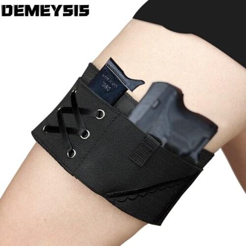 Concealed Carry Gun Holster Universal Thigh Pistol Pouch Women Adjustable Ladies Handgun Holsters