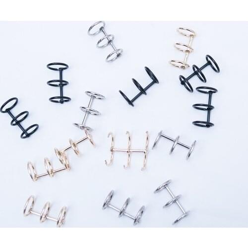 Metal Loose-leaf Iron Split Hinged Rings Scrapbooking Binder Album Calendar Practical Notebook Loose Leaf Binder 3-ring