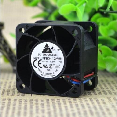 Original 4CM 4028 12V0.24A Delta FFB0412VHN 3 line double ball air cooling fan