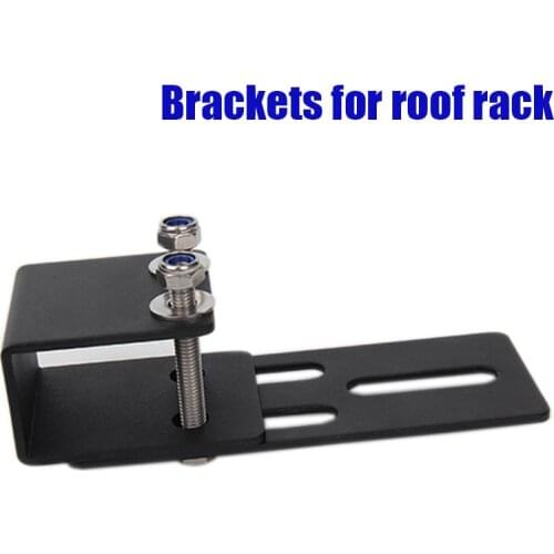 Portable Universal Brackets for Roof Rack Crossbar Luggage-rack Top Windshield Mounting Brackets for Led Light Bar and Led Work