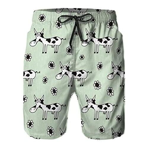 Mens Quick Dry Beach Shorts Pants Summer Surf Swim Trunks Board Shorts with Mesh Lining and Pockets