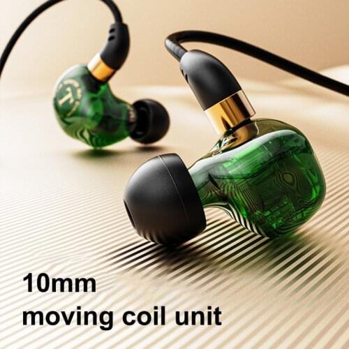 TM-01 3.5mm Wired Earphone Headphone Ear Stereo Multi-function HiFi In-ear Sport Headset for Jogging Gaming Headset