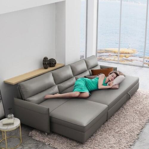 Corner sofa bed, sitting and sleeping, foldable small apartment living room, multifunctional single and double storage sofa bed