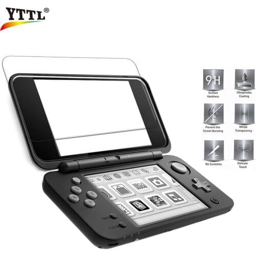 YTTL 10pc Anti-Scratch Ultra Clear HD Screen Film for Nintend New 2DS XL/LL Screen Protector Console Guard Top & Bottom film